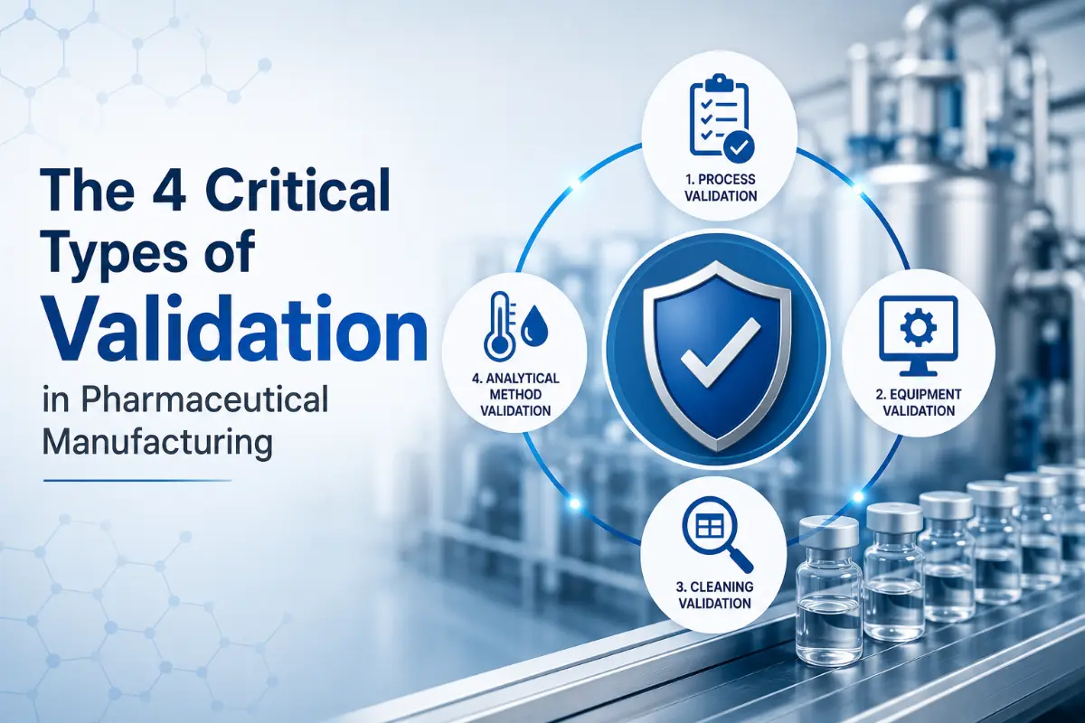 The 4 Critical Types of Validation in Pharmaceutical Manufacturing